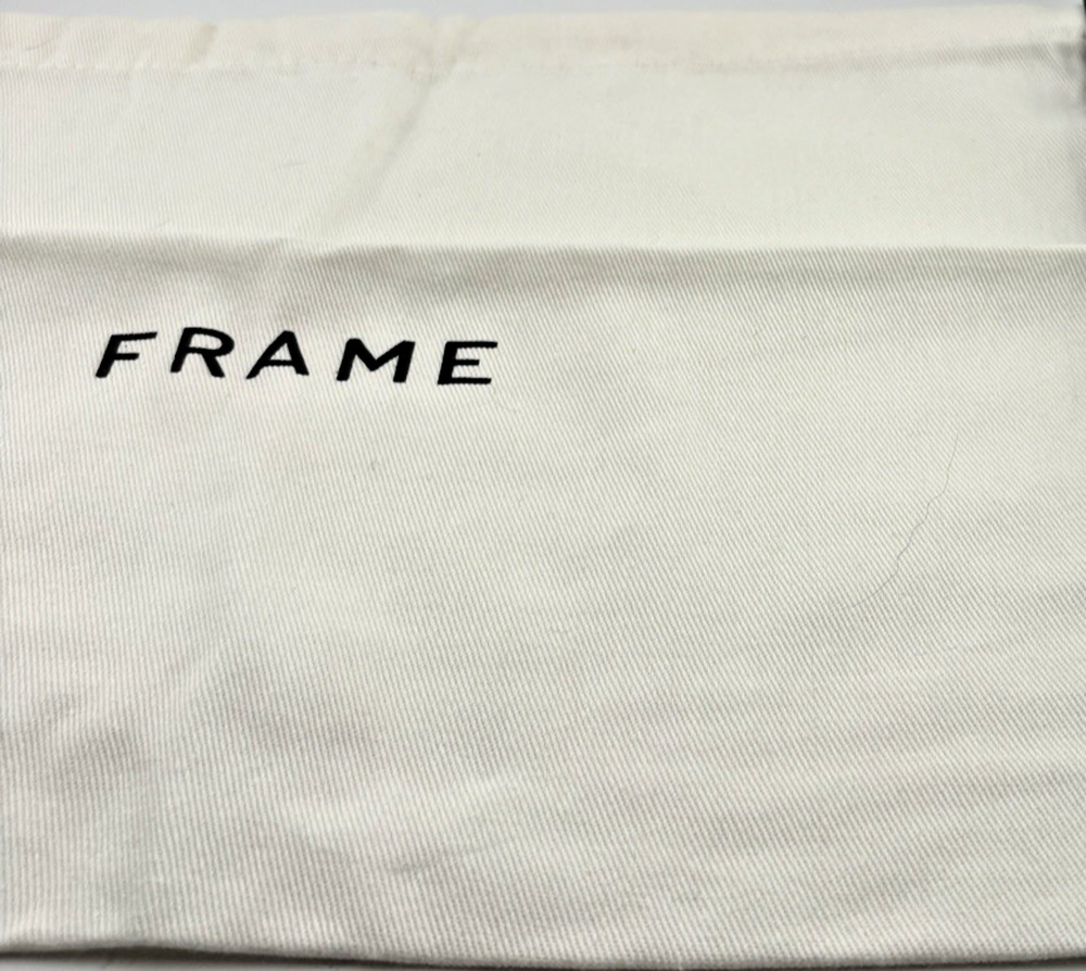 FRAME Cotton Drawstring Handbag Purse Dust Bag 14" x 10.5" NWOT